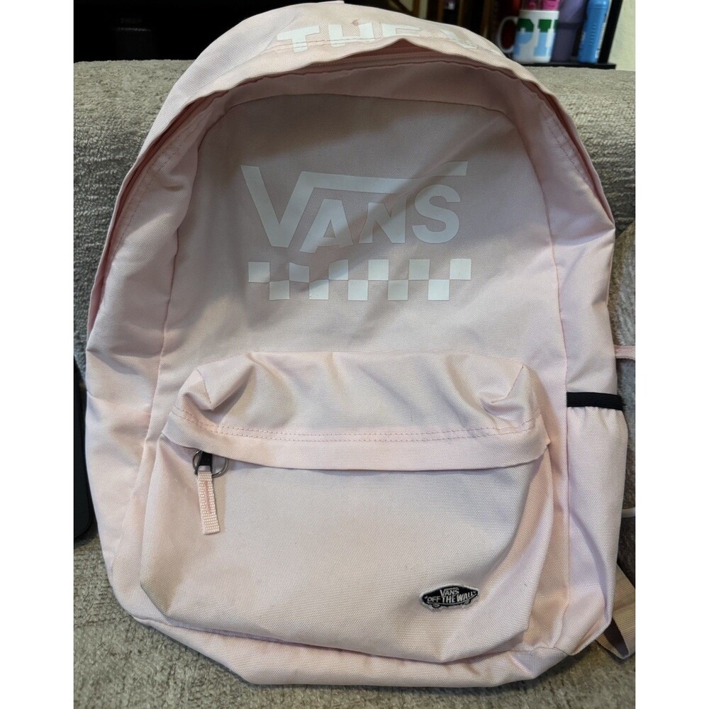 EUC Vans Sporty Realm Cloud Pink Checkerboard Backpack
